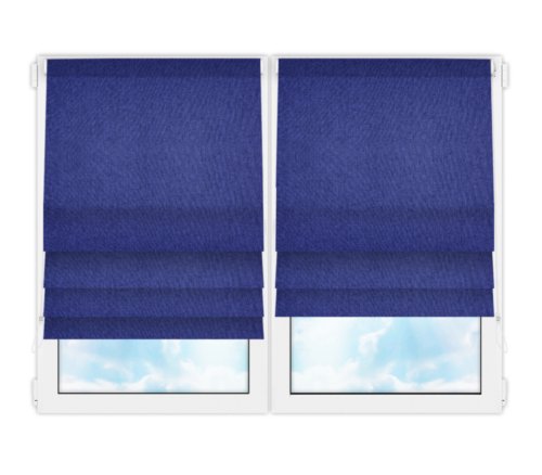 Римские шторы Шале синий Compact цена. Купить в «Мастерская Жалюзи»
